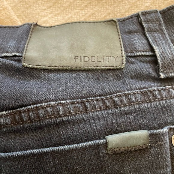 Mens jeans by Fidelity. Waist size 34” Color is Black. - Picture 5 of 8